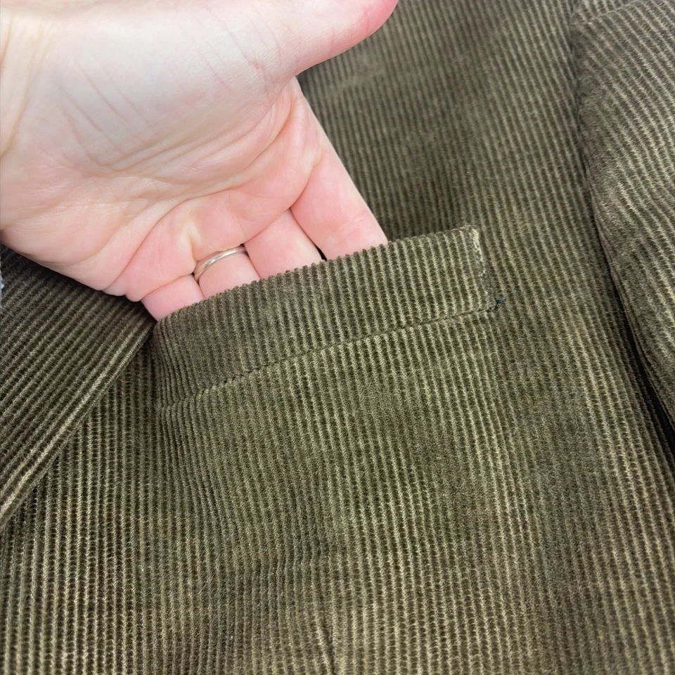 Lands' End Sport Coat Men's 46R Brown Corduroy Traditional Fit 2 Button FreeShip - Image 3 of 4