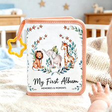 My First Photo Album for Baby, Soft Baby Photo Albums for Newborns, Animals