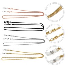 4Pcs Metal Copper Glasses Chain Stylish Glasses Lanyard Non-skid Rope