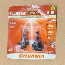Sylvania H11b Silverstar Ultra High Performance Halogen Headlight Bulbs 2 Pack Sylvania H11b Silverstar Ultra High Performance Halogen Headlight Bulbs 2 Pack