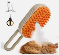 Pet Cat Steam Brush Pet Electric Spray Massage Comb Pet Hair Removal Comb-  