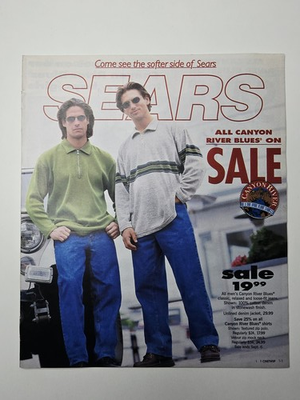 #ad 1997 Sears Canyon River Blues Circular Back To School Kenmore Craftsman Ad $32.99