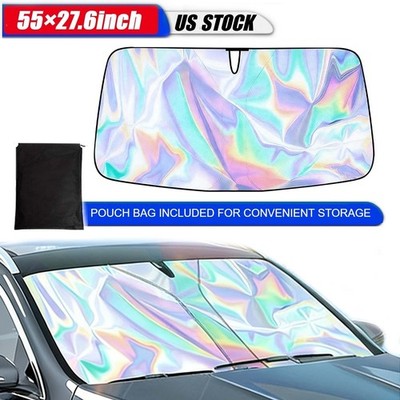 Foldable Car Windshield SunShade Shield Cover Visor UV Block Protector 55*27.6in