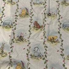 Vintage 1994 Disney Classic Pooh Storybook fitted crib sheet