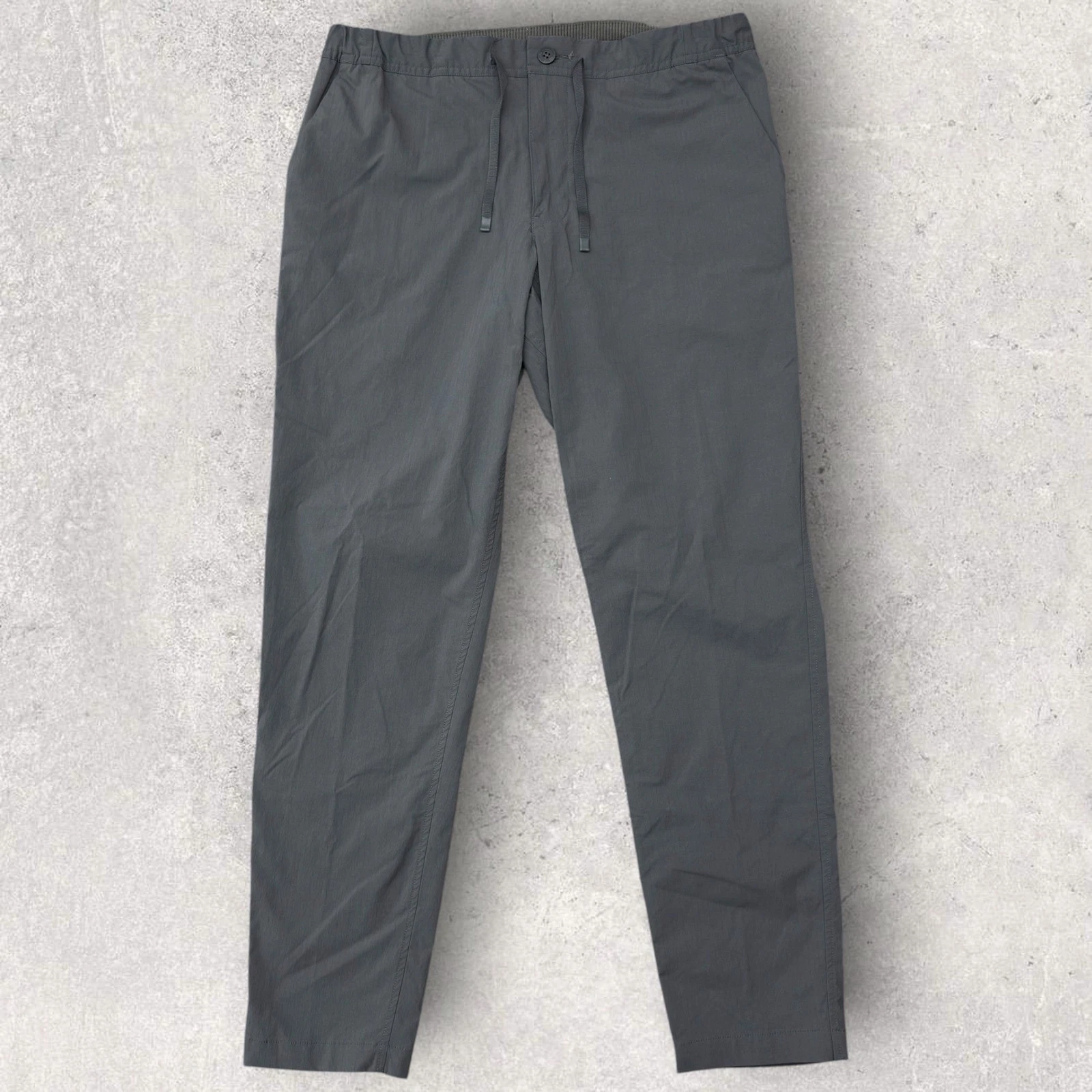 REI Cooperative Men 34x30 Gray Ripstop Trail Pants Hiking Outdoor 167456