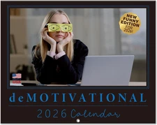 White Elephant Gifts for Adults Useful - Demotivational Calendar 2026, Sarcastic