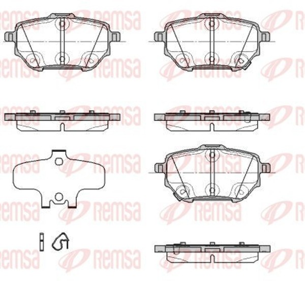 Remsa Bremsbelagsatz Scheibenbremse 1937.02 FüR Toyota Corolla Vvti ZRE210-image