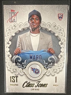 Topps 2025 Signature Class Class Icons CI-25 Cam Ward Rookie RC Titans