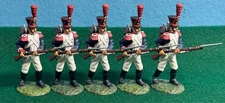 Frontline Figures FLG5 French 54th Line Infantry Grenadiers 6 Advancing Retired