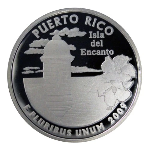 2009-S DC and US Territories Quarters Puerto Rico Proof — photo from the most recent tracked eBay sale
