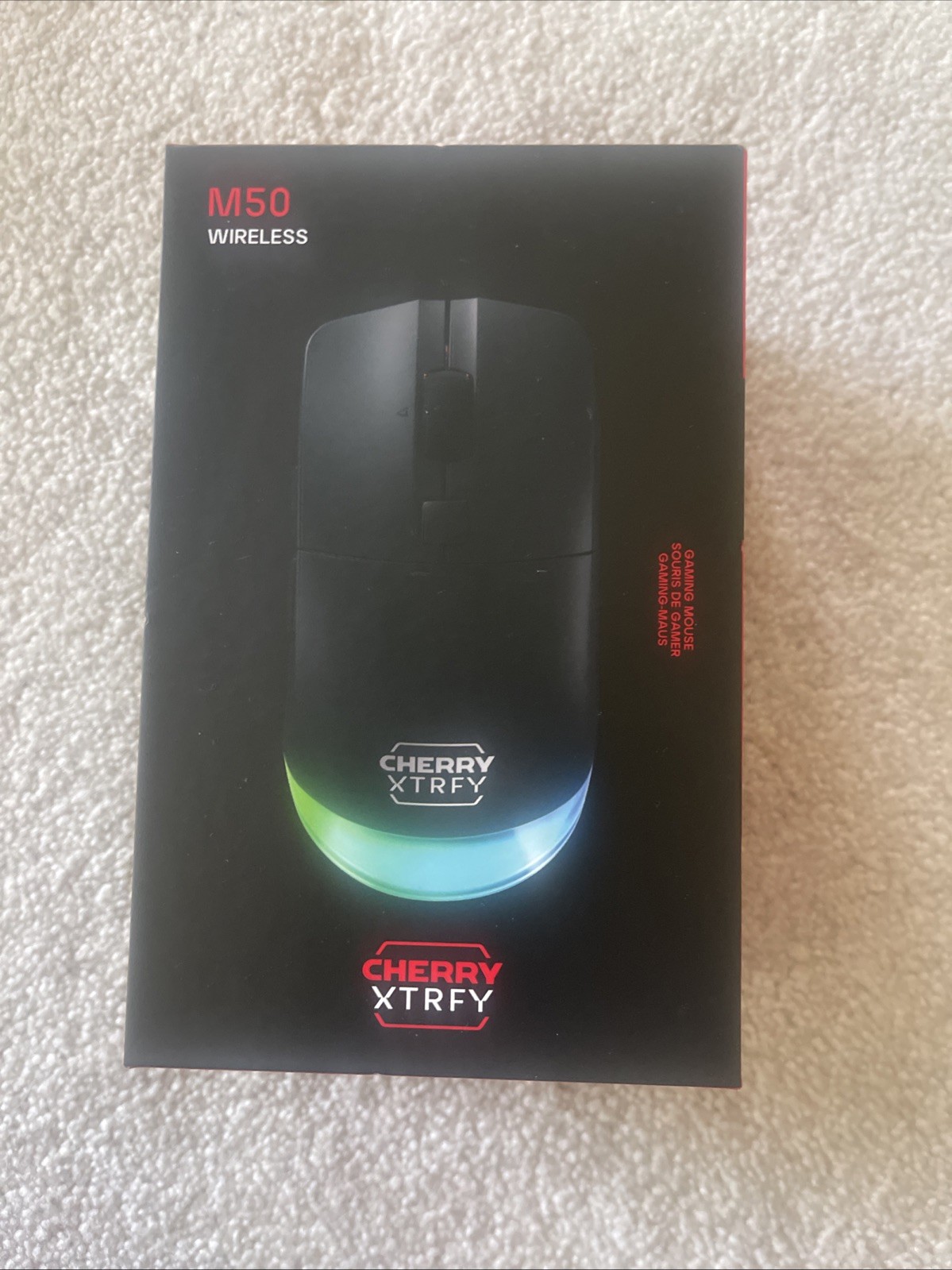 CHERRY XTRFY M50 Wireless Gaming Mouse with 2.4GHz RF Bluetooth and Wired Mode