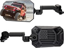 JOYTUTUS Mirrors Doors Off 2018-2023 Wrangler JL Gladiator, Black