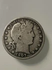1907 D Barber Half Dollar Fine Denver Mint
