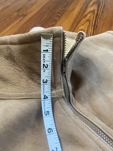 PAT GARRETT Shearling Sheepskin Tan Vest Men’s Size 44 Large - Picture 9 of 13