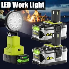 Cordless Lamp Suitable for Ryobi 18V Lithium Battery LED Work Light Outdoor US