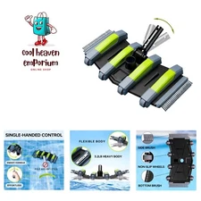 Heavy Duty Pool Vacuum Head with Wheels & Aluminum Handle - 17.3x11.5 Inches