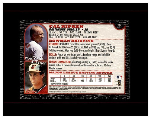 CAL RIPKEN JR. HUGE YOU U PICK SEE EVERY CARD 100,S HIGH GRADE CARDS ORIOLES - Picture 399 of 499
