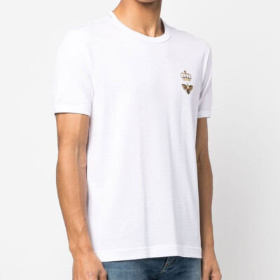 Dolce & Gabbana Motif Detail T-Shirt Short Sleeves Men | eBay