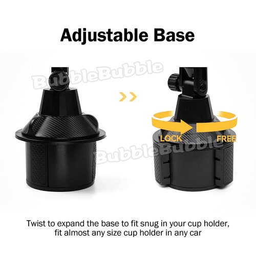 Universal Car Cup Holder Phone Mount Stand Cradle 360 Degree Adjustable Stand AU - Picture 7 of 9