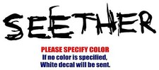 Seether Band Rock Music Graphic Die Cut decal sticker Car Truck Boat Window 12"