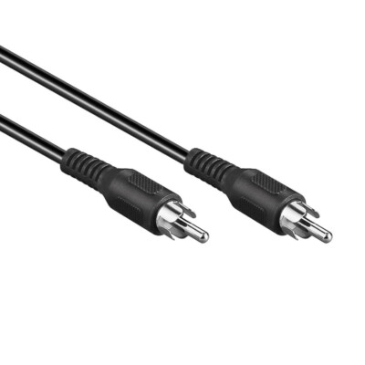 2m Subwoofer Kabel Cinch RCA 2x Cinch Stecker HiFi Audio Koaxial Mono Kabel