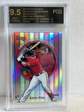 2019 Bowman's Best Austin Riley Refractor RC Rookie franchise favorites FCG 9.5