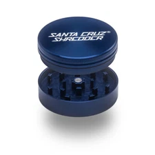 Large 2 Piece Gloss Herb Grinders by Santa Cruz Shredder-Blue