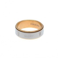 Manchester United F.c - Stainless Steel Bi Colour Spinner Ring (medium - Size U) Manchester United F.c - Stainless Steel Bi Colour Spinner Ring (medium - Size U)