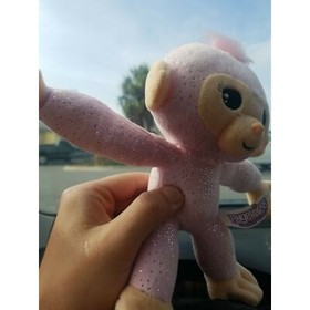 Fingerlings Pink Monkey Sparkle Girl - Make Sounds 9" Plush Bendable Arms & Legs