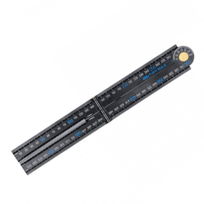 OX Tools Pro Tuff Rule Folding Ruler & Angle Finder 600mm  - Black