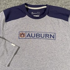 Auburn Tigers Mens Large Loose Fit Under Armour HeatGear Raglan Sleeve Shirt