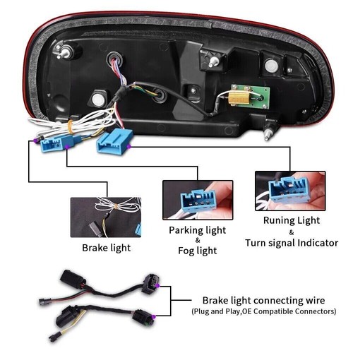 Smoked LED Tail Light Brake Lamp Turn Signal For BMW Mini F54 Clubman 2015-2020 - Picture 8 of 8