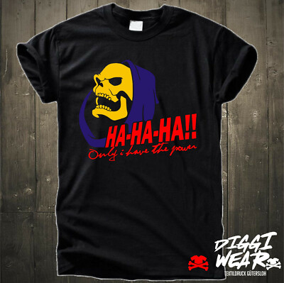 ONLY I HAVE THE POWER | MOTU | HE-MAN SKELETOR BODYBUILDING & GYM FUN SHIRT