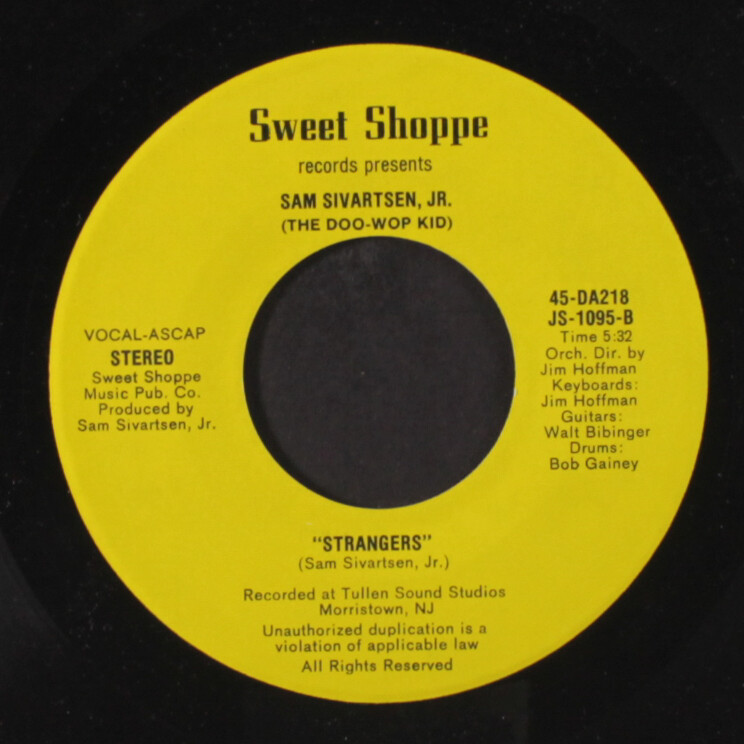 SAM SIVARTSEN, JR.: doo-wops are forever / stranger SWEET SHOPPE 7