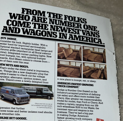 1978 * Vintage Dodge Ram * Van * original color Magazine ad | eBay