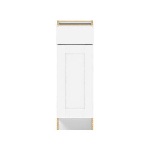 Hugo&Borg Canora 12-in W x 34.5-in H x 24.75-in D Canora White Door and Drawer - Picture 2 of 3