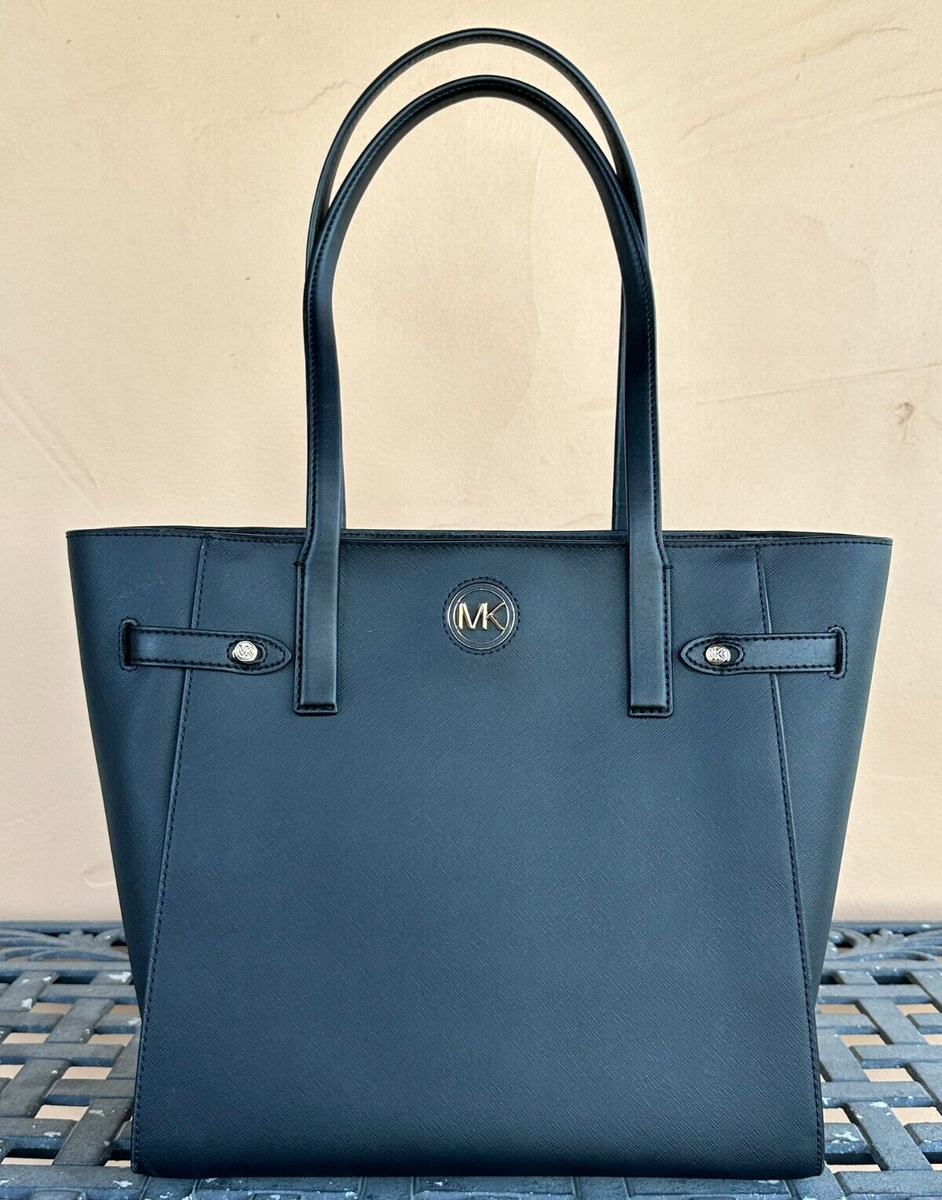MICHAEL KORS CARMEN LARGE NORTH SOUTH TOTE SHOULDER LEATHER BAG