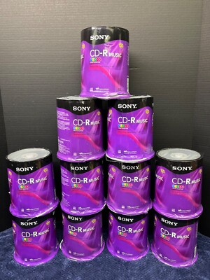 1x 100 Disc Pack Sony CD-R Music Digital Audio Recordable CD Pack For RCD-W500C