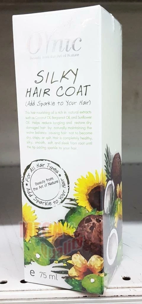 Ornic Silky Hair Coat Add Sparkle All Hair Types Helps Nourish Moisturize 75ml.