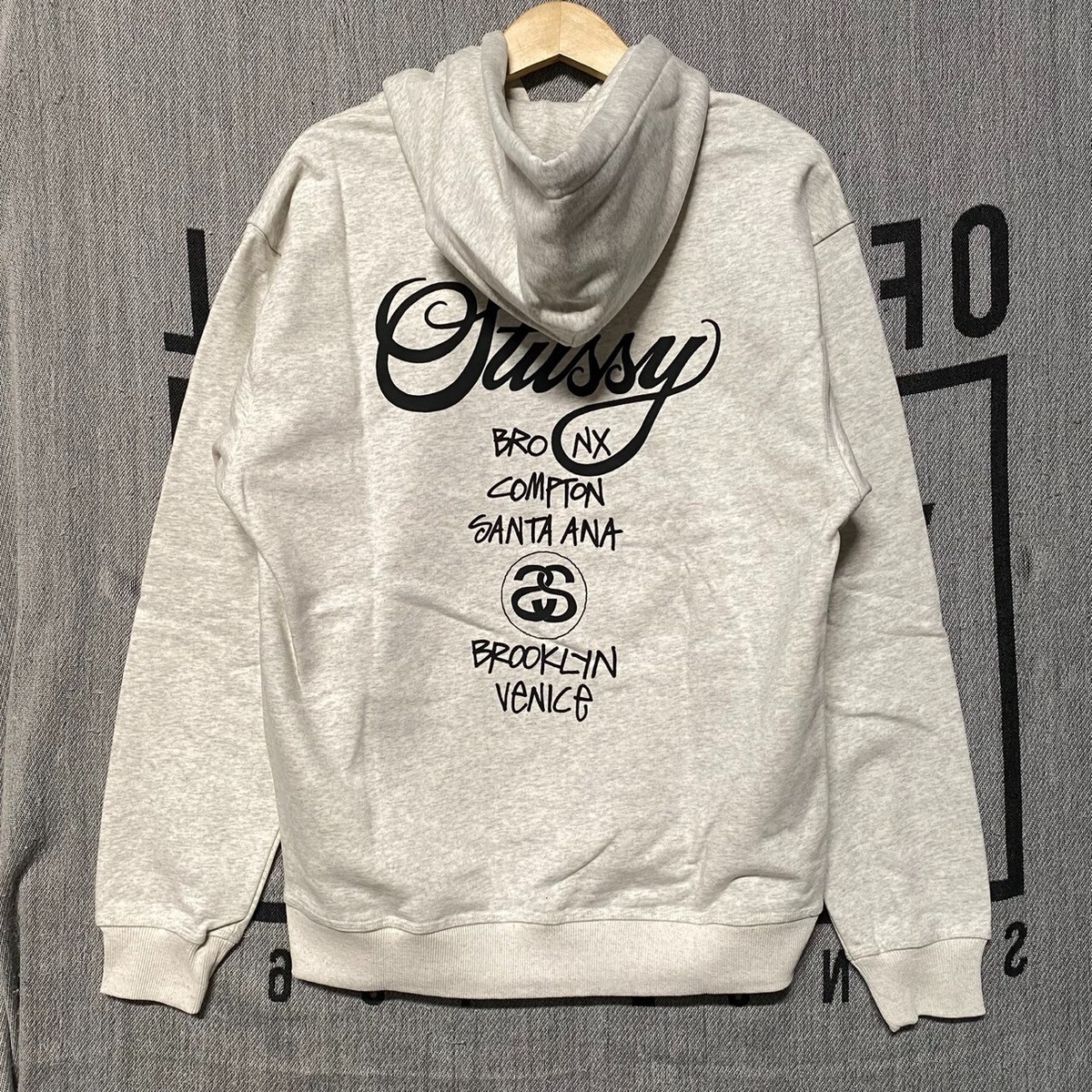 Stussy World Tour Hoodie Medium Ash Heather BNWT | eBay Stussy World Tour Hoodie Medium Ash Heather BNWT | eBay