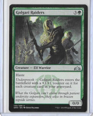 MTG Golgari Raiders Guilds of Ravnica (GRN) Uncommon Magic #130/259  Unplayed | eBay