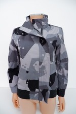 Maharishi Mhi Womens Brand New Bomber Coat Jacket Size Uk 10 Grey Camouflage Y2k