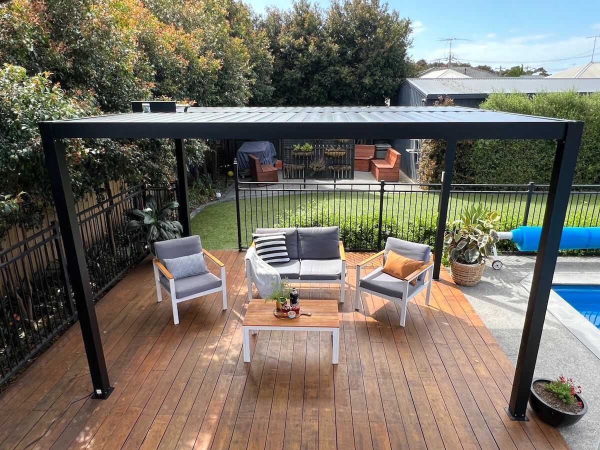 UNIQUE PERGOLAS AUTOMATIC OPEN LOUVRED PERGOLA eBay