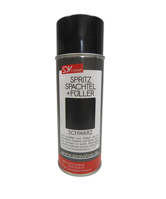 1x SPRITZSPACHTEL & SPRITZFÜLLER SCHWARZ 400ml  Grundierlack Fülllerspray