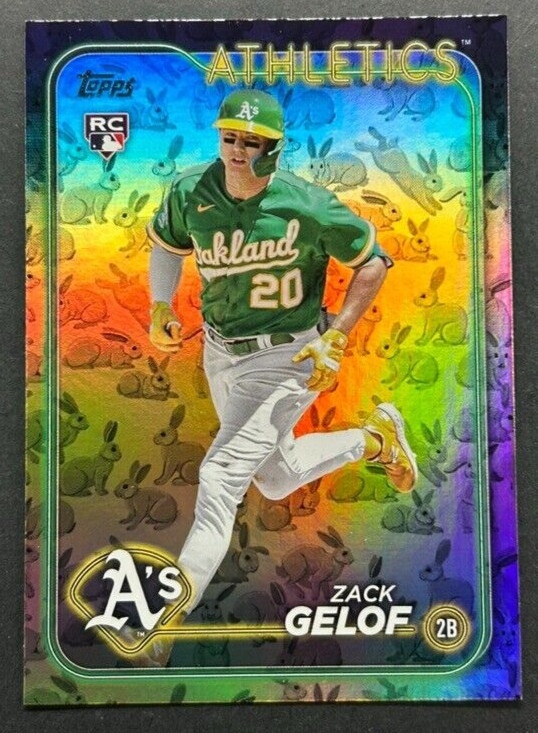 2024 Topps - Zack Gelof #166 Oakland Athletics - ROOKIE Rabbit Foil