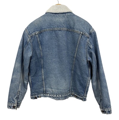 Vintage Levis 1982 Type 2 Sherpa Lined Blue Wash Denim Jacket Sz