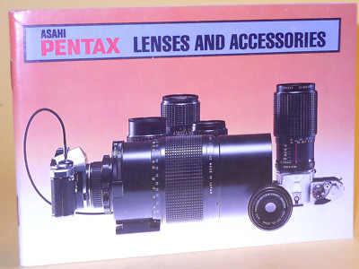 Original(!) ASAHI PENTAX LENSES AND ACCESSORIES - in English
