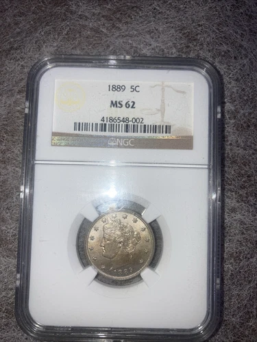 1889 Liberty Nickel MS-62 NGC
