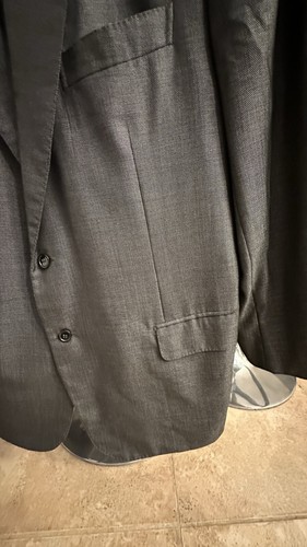 BRIONI Blazer 48/R Cashmere Excellent Condition Charcoal Gray Jacket Sport Coat - Picture 4 of 13