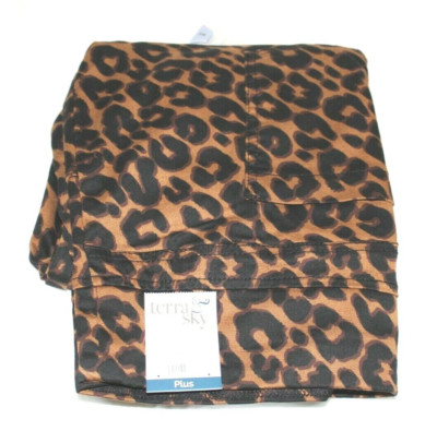 Terra Sky Women Jegging Leopard Plus 5X 32W 34W Skinny Mid Rise
